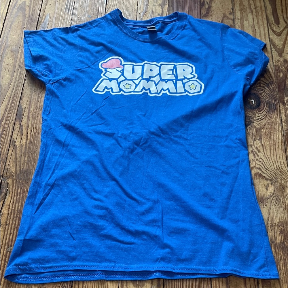 “Super Mommio”  Royal Blue T-Shirt